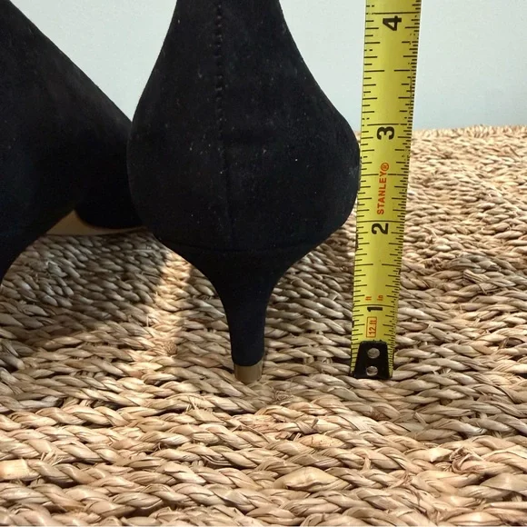 NEW J Crew Esme Black Suede Kitten Heels - Picture 7 of 8